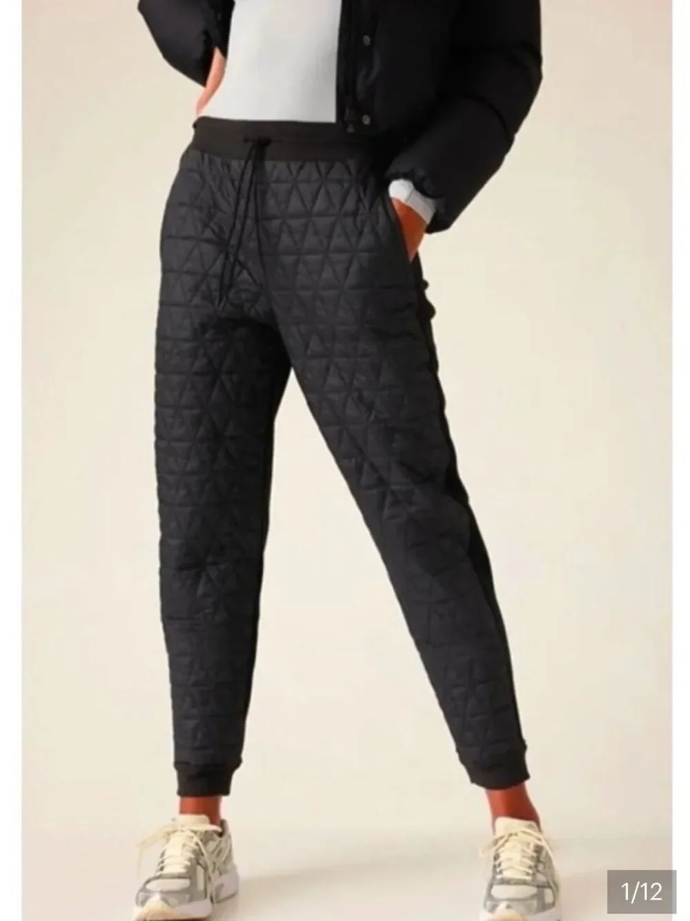 Athleta Solstice Jogger Black Womens 14/Tall
